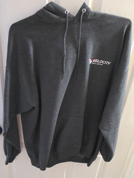 Hanes Other - Hanes Dark Gray Velocity Logo Pullover Hoodie